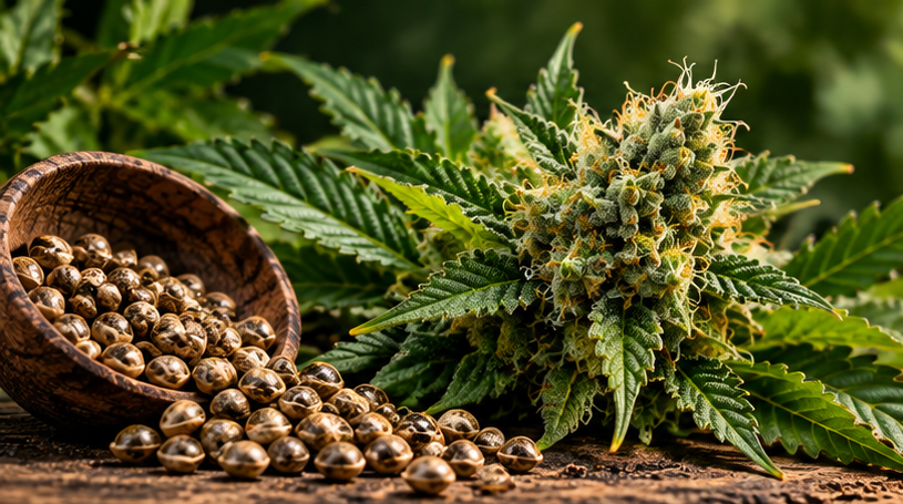 Illustrative cannabis plant image accompanying analysis of police cannabis-farm enforcement