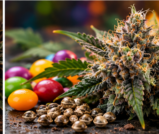 Illustrative cannabis strain image accompanying a guide to CBD regulation